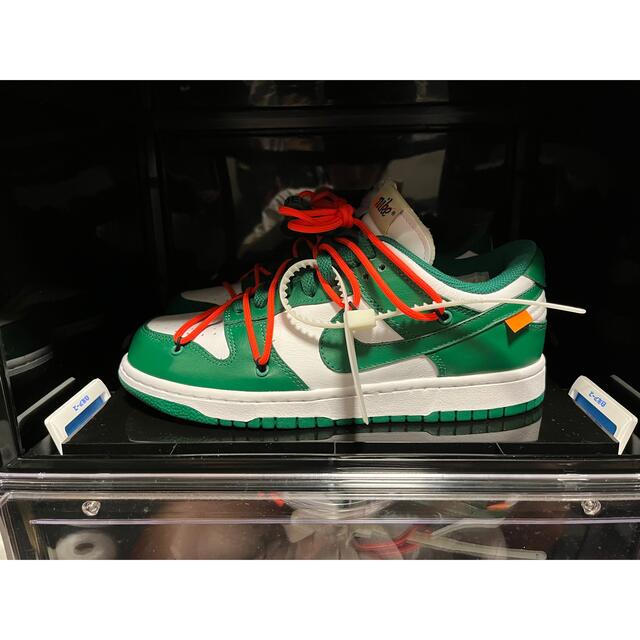 NIKE(ナイキ)のOFF-WHITE NIKE DUNK LOW WHITE PINE-GREEN メンズの靴/シューズ(スニーカー)の商品写真