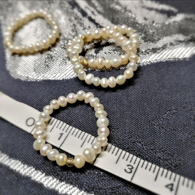 MIKIMOTO(ミキモト)の【未使用】本真珠 ベビーピュアパールの指輪 フリーサイズ レディースのアクセサリー(リング(指輪))の商品写真