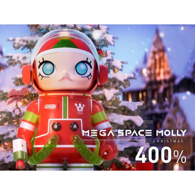 POPMART MEGA 400% SPACE MOLLY CHRISTMAS