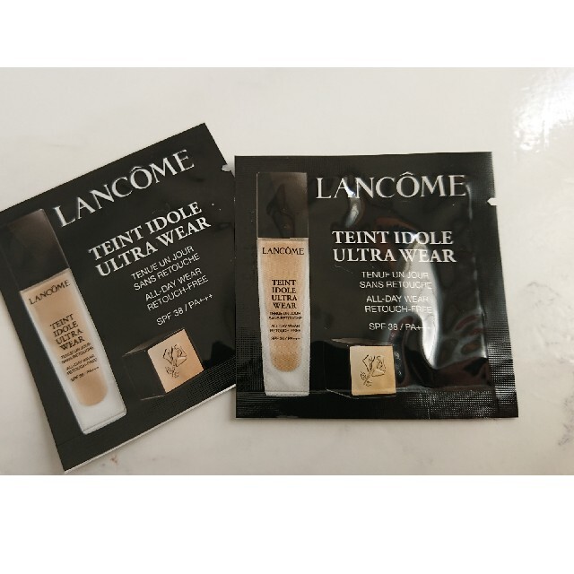 LANCOME(ランコム)のランコムリキッドファンデーションサンプル ２点 コスメ/美容のキット/セット(サンプル/トライアルキット)の商品写真