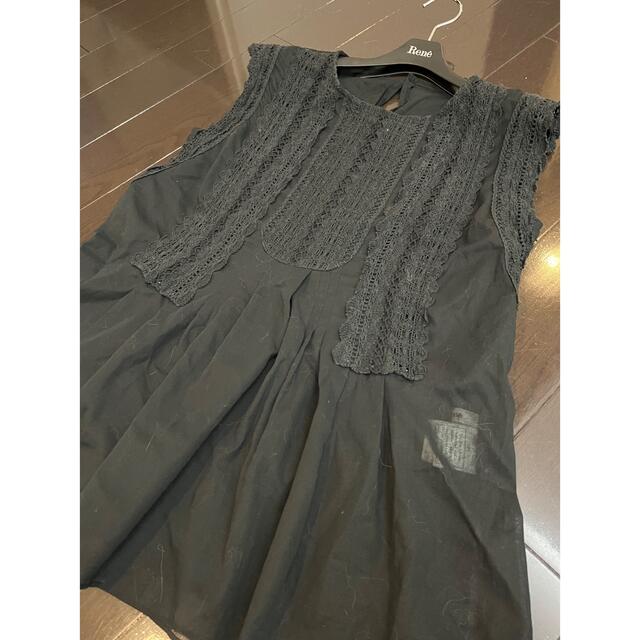 ルネ rene ブラウス レース 黒 36 Mサイズ