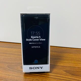 ソニー(SONY)の【新品純正】Xperia 5 Style Cover View／Blue(Androidケース)