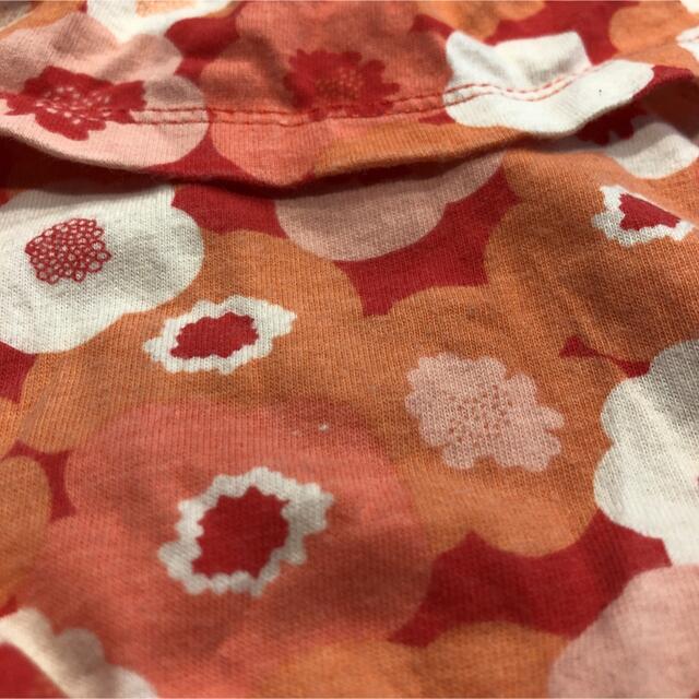 OLDNAVY サロペット オールインワン 12-18M オレンジ 短パン
