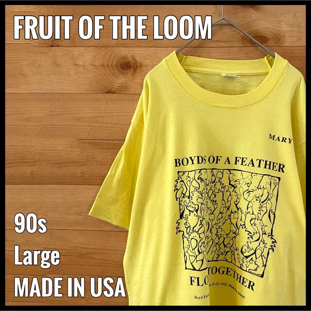 FRUIT OF THE LOOM(フルーツオブザルーム)の【FRUIT OF THE LOOM】90s USA製 鳥 Tシャツ us古着 メンズのトップス(Tシャツ/カットソー(半袖/袖なし))の商品写真