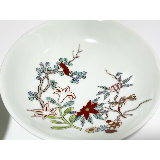 高級食器　陶芸　清水焼　高木岩華　赤絵　銘々皿 エンタメ/ホビーの美術品/アンティーク(陶芸)の商品写真