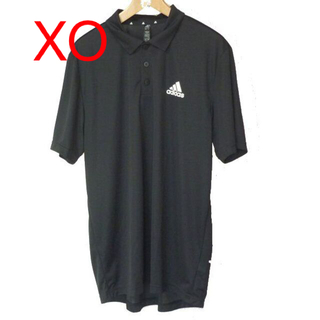 アディダス(adidas)の新品◆(XO)(2XL)アディダス黒AEROREADYポロシャツ(ポロシャツ)