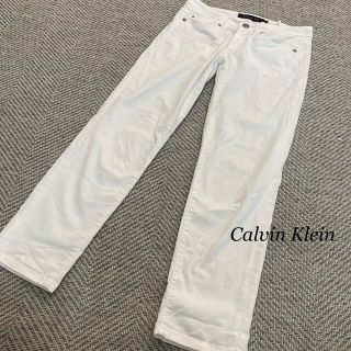 カルバンクライン(Calvin Klein)のCalvin Klein クロップドパンツ 白 スキニー(デニム/ジーンズ)