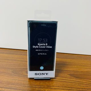 ソニー(SONY)の【新品純正】Xperia 8 Style Cover View／Blue(Androidケース)