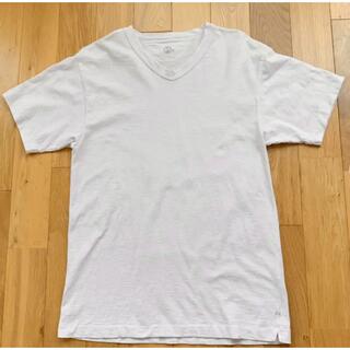 フォーティーファイブアールピーエム(45rpm)の45rpm   Tシャツ　V襟　2 白　ホワイト　カットソー　半袖　ユニセックス(Tシャツ/カットソー(半袖/袖なし))