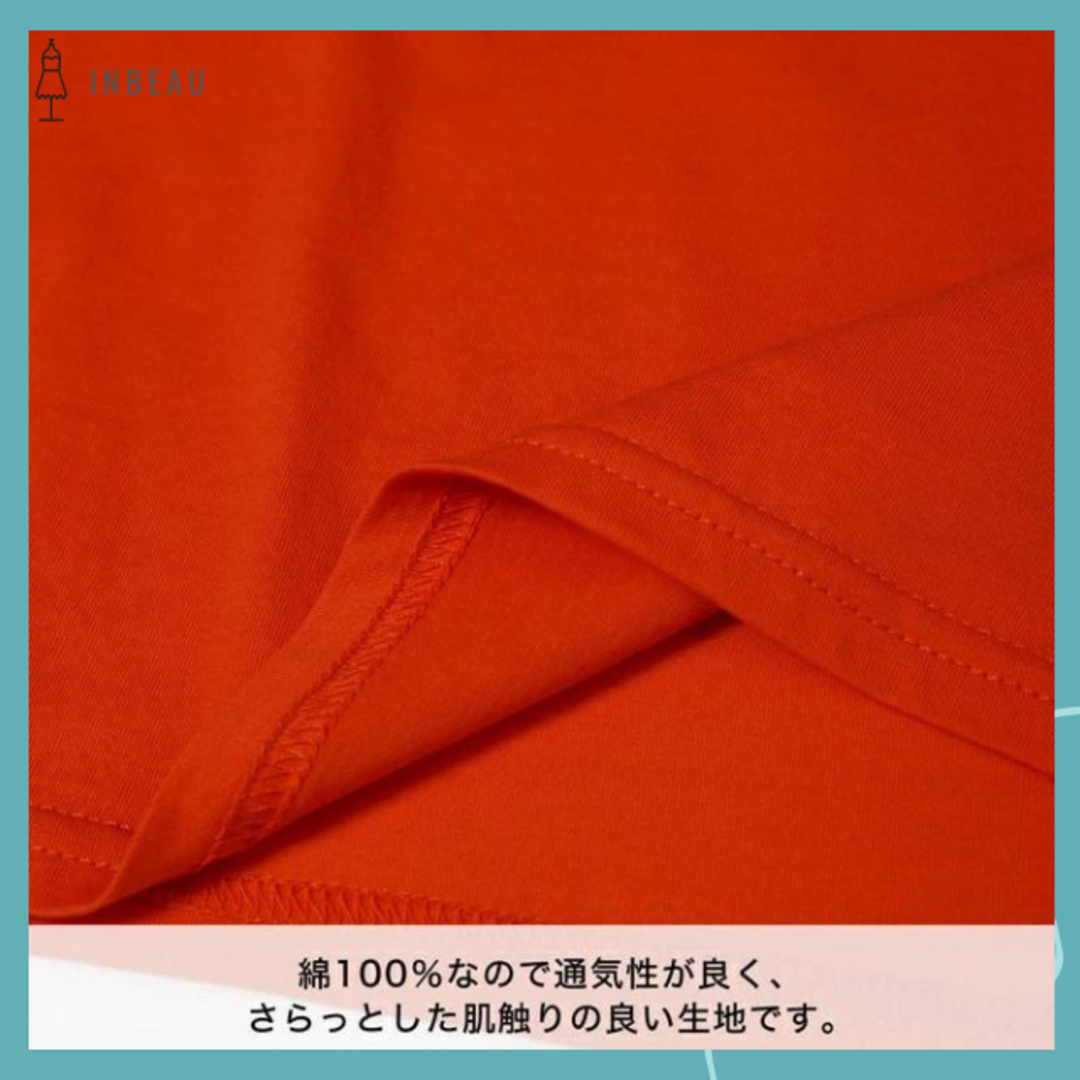 リエディ　袖フリル クルーネック トップス Tシャツ M 綿100％ 通勤 新品 レディースのトップス(Tシャツ(半袖/袖なし))の商品写真