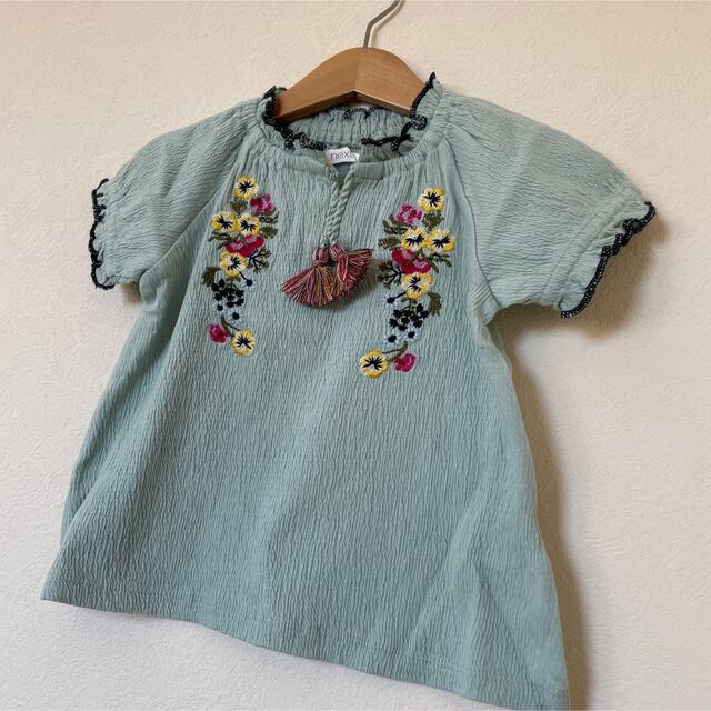 NEXT(ネクスト)の【新品】next メキシカン刺繍 フリンジトップス 86cm キッズ/ベビー/マタニティのキッズ服女の子用(90cm~)(Tシャツ/カットソー)の商品写真