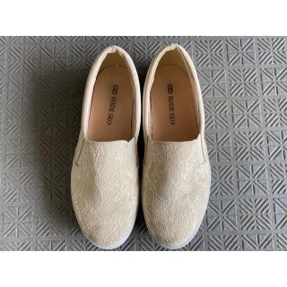 アーバンリサーチ(URBAN RESEARCH)の【美品】レース スリッポン アーバンリサーチ　ロデスコ(スリッポン/モカシン)