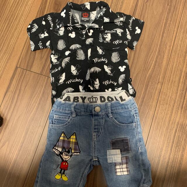 BABYDOLL(ベビードール)の子供服　サイズ80.90 中古 キッズ/ベビー/マタニティのキッズ服男の子用(90cm~)(Tシャツ/カットソー)の商品写真