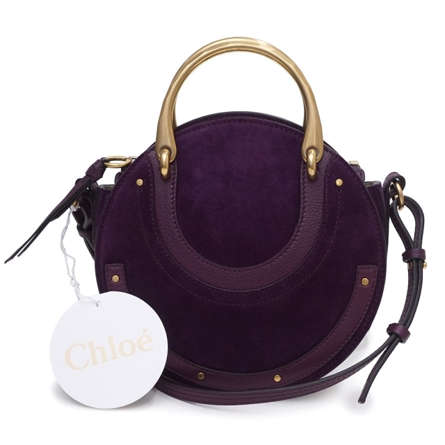 くらしを楽しむアイテム カーフスキン スウェード クロエ - Chloe 2020年のクリスマス クロエChloeショルダーバッグマーシー♡エトゥープ×ゴールド金具 ハンドバッグ