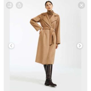 マックスマーラ(Max Mara)のママ♡様専用★マックスマーラ　マニュエラ　コート　34 美品　キャメル(ロングコート)