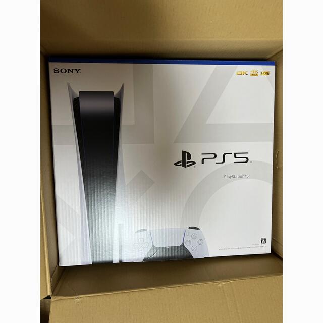 PlayStation(プレイステーション)のPlaystation5 本体　通常版　新品未開封 エンタメ/ホビーのゲームソフト/ゲーム機本体(家庭用ゲーム機本体)の商品写真