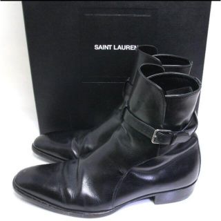 サンローラン(Saint Laurent)のサンローラン ベルト ジョッパー ブーツ エディ期 40 WA375682(ブーツ)