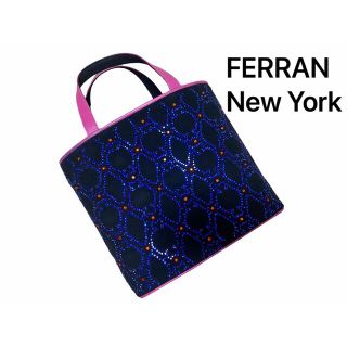 FERRAN New York  トートバッグ　ラインストーン(トートバッグ)