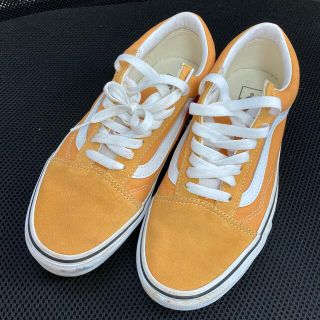 ヴァンズ(VANS)のvans オールドスクール　24.5 イエロー　(スニーカー)