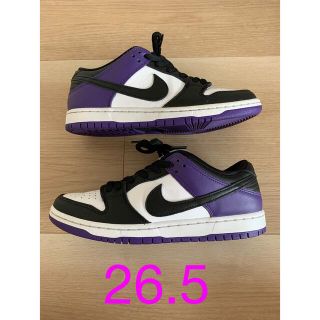 ナイキ(NIKE)の即日発送　美品　NIKE DUNK SB コートパープル　ナイキ　ダンク　(スニーカー)