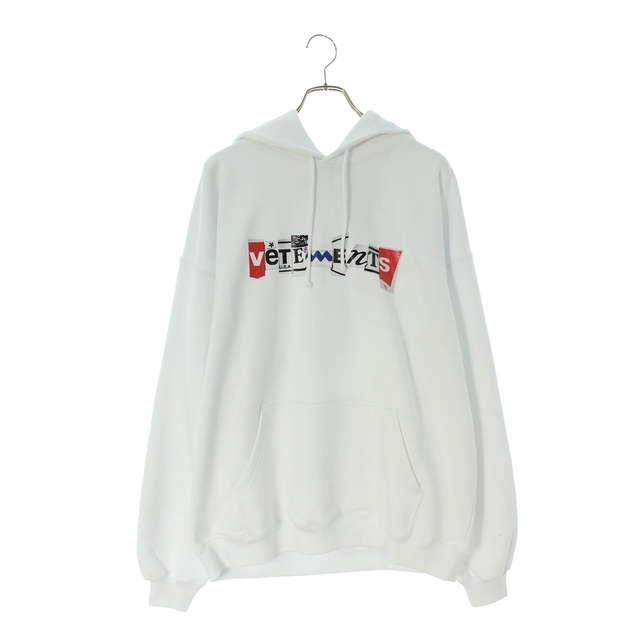 売れ筋商品 VETEMENTS - S メンズ ミックスロゴプルオーバーパーカー 売れ筋商品 VETEMENTS - S メンズ ミックスロゴプルオーバーパーカー
