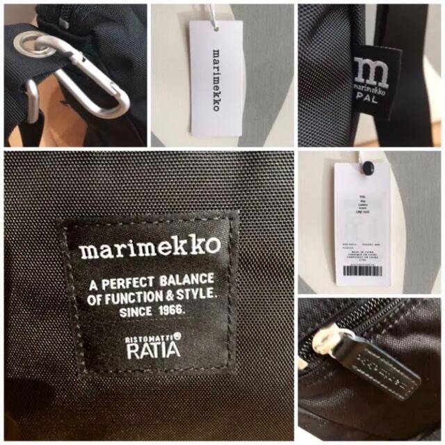marimekko(マリメッコ)の新品 marimekko PAL マリメッコ パル ショルダーバッグ ブラック レディースのバッグ(ショルダーバッグ)の商品写真