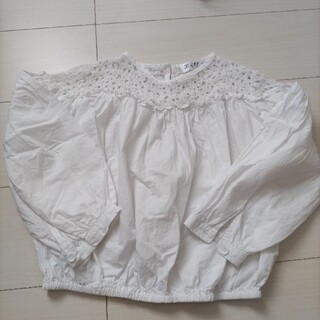 110〜120サイズ☆白シャツ(Tシャツ/カットソー)
