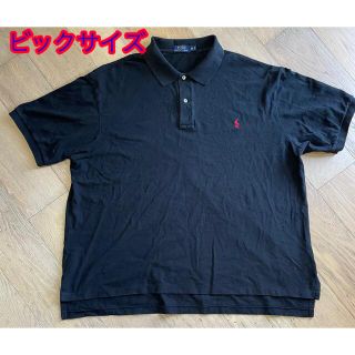 ポロラルフローレン(POLO RALPH LAUREN)の古着　90s ビックサイズ  3XB　ポロラルフローレン　半袖　ポロシャツ　黒　(ポロシャツ)