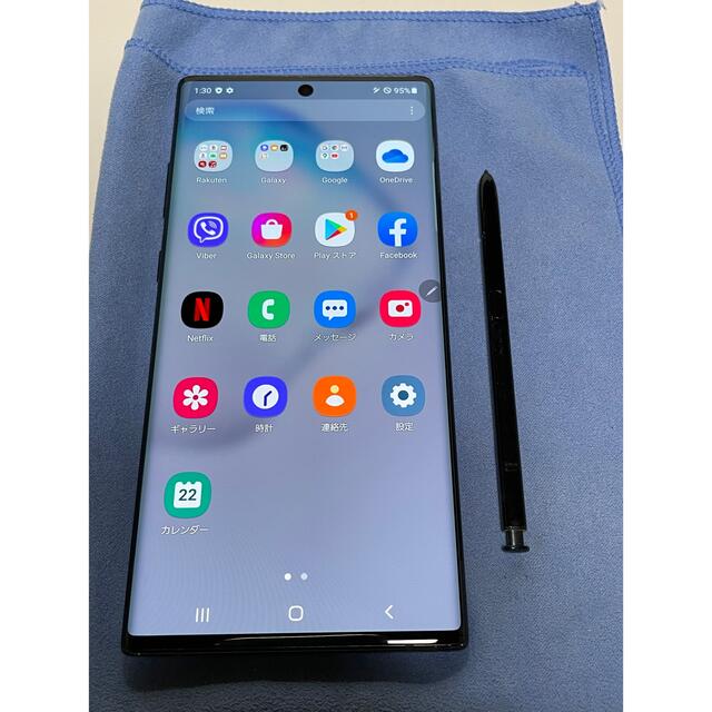 Galaxy Note10+ ブラック 256GB SIMフリー 背面割れあり