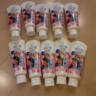 クリニカ歯みがき粉10本　アナと雪の女王　子供用いちご味フッ素虫歯予防　LION(歯ブラシ/歯みがき用品)