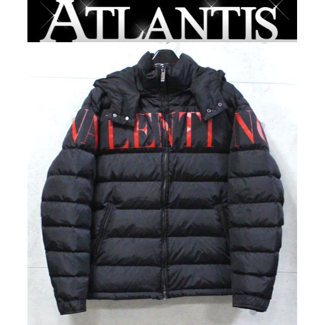 VALENTINO - 美品 ヴァレンティノ メンズ ダウンジャケット 黒 size54 【56942】