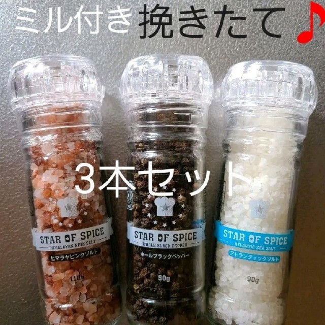 ブラックペッパー&ソルト(塩 こしょう) 食品/飲料/酒の加工食品(その他)の商品写真