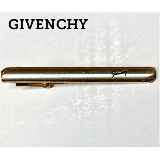 ジバンシィ(GIVENCHY)のGIVENCHY シルバー ロゴ ネクタイ ピン タイピン ジバンシー ゴールド(ネクタイピン)