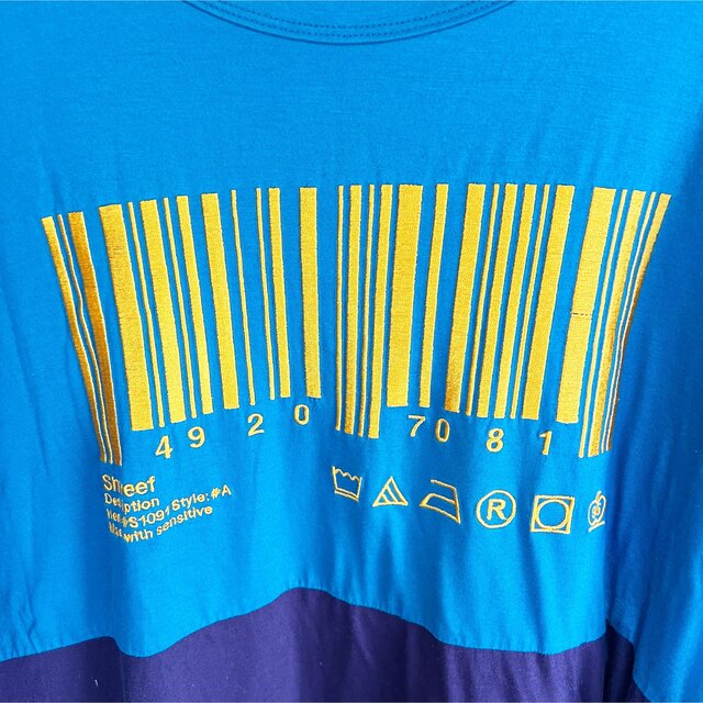 SHAREEF(シャリーフ)の名作★SHAREEF シャリーフ バーコード刺繍 オーバーサイズ Tシャツ メンズのトップス(Tシャツ/カットソー(半袖/袖なし))の商品写真