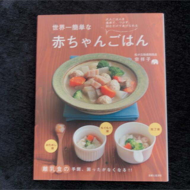 主婦と生活社(シュフトセイカツシャ)の世界一簡単な赤ちゃんごはん 大人ごはんを食卓で、つぶす、刻むだけであげられる エンタメ/ホビーの雑誌(結婚/出産/子育て)の商品写真