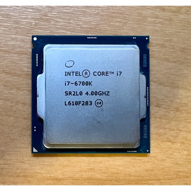 第6世代CPU　intel core i7 6700k　動確済み