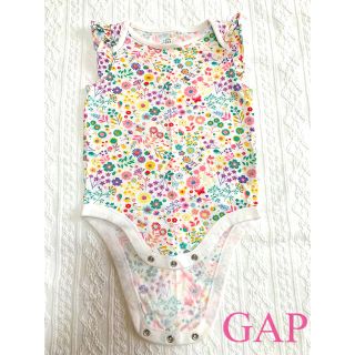 ベビーギャップ(babyGAP)の❤️値下げ❤️babygap GAP ロンパース80☆ 女の子 花柄 可愛い♡(ロンパース)