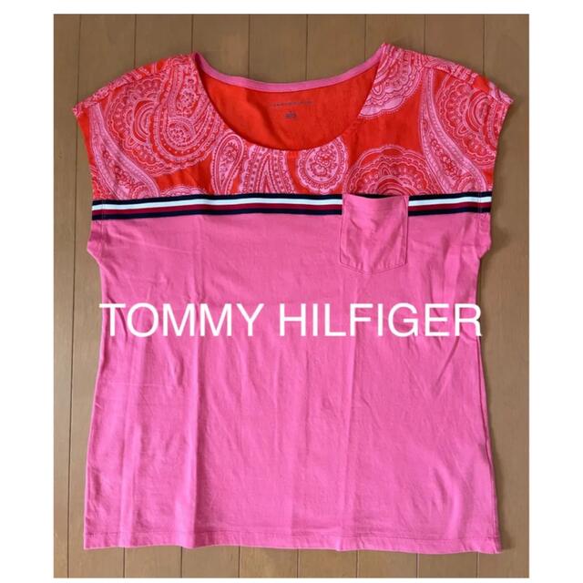 TOMMY HILFIGER(トミーヒルフィガー)の本日限定お値下げ❣️✨TOMMYHILFIGER  Tシャツ レディースM✨ レディースのトップス(Tシャツ(半袖/袖なし))の商品写真