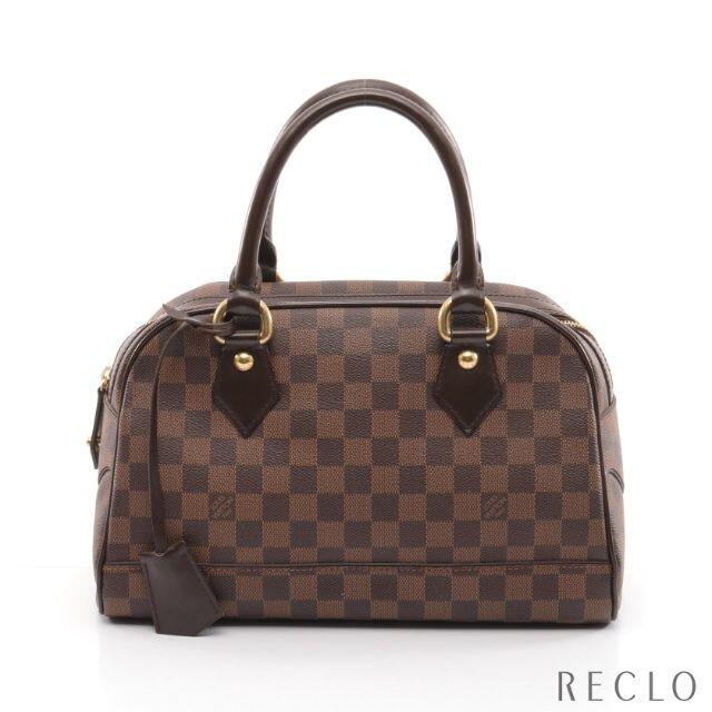 【当店限定販売】 LOUIS VUITTON - ドゥオモ ダミエエベヌ ハンドバッグ PVC レザー ブラウン ハンドバッグ 【当店限定販売】 LOUIS VUITTON - ドゥオモ ダミエエベヌ ハンドバッグ PVC レザー ブラウン ハンドバッグ