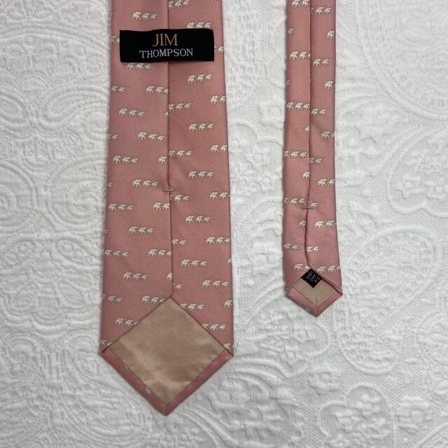 Jim Thompson(ジムトンプソン)のJIM THOMPSON ジムトンプソン ネクタイ ピンク 象 メンズのファッション小物(ネクタイ)の商品写真