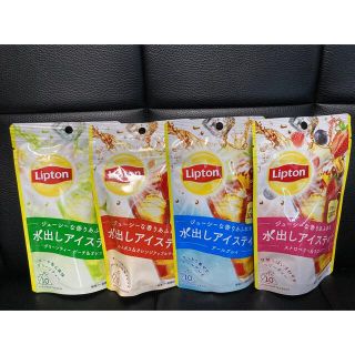 リプトン　水出しアイスティー　10パック　4袋セット(茶)