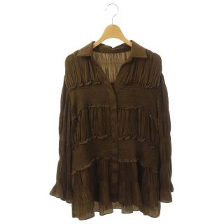 アメリヴィンテージ(Ameri VINTAGE)のアメリヴィンテージ 20AW SHIRRING PLEATS BLOUSE(シャツ/ブラウス(長袖/七分))