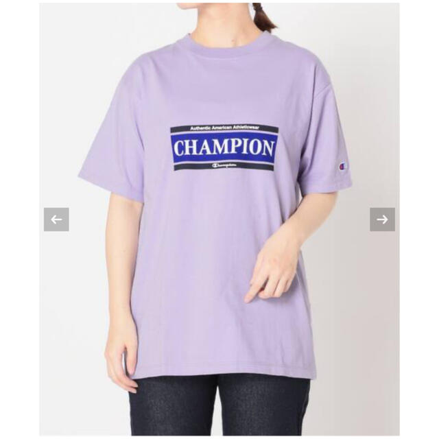 SLOBE IENA(スローブイエナ)のu-sa様専用【Champion/チャンピオン】SLOBE別注ロゴTシャツ レディースのトップス(Tシャツ(半袖/袖なし))の商品写真