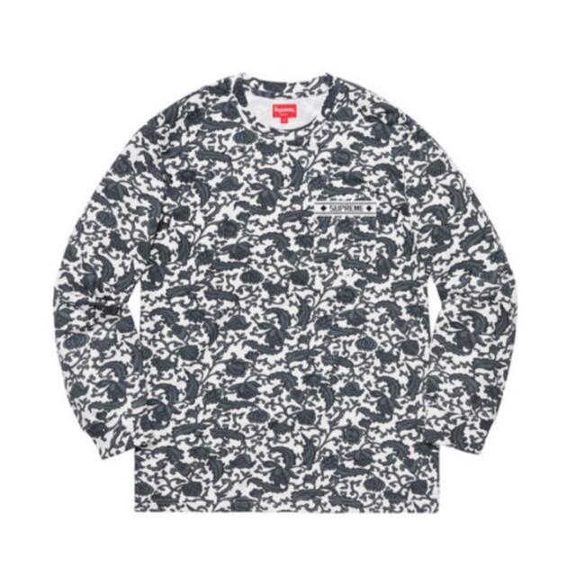 Supreme Damask L/S Top サイズL  グレー