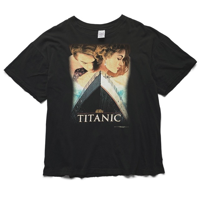 90sヴィンテージ｜1998 Titanic (Black) Tシャツ [XL]