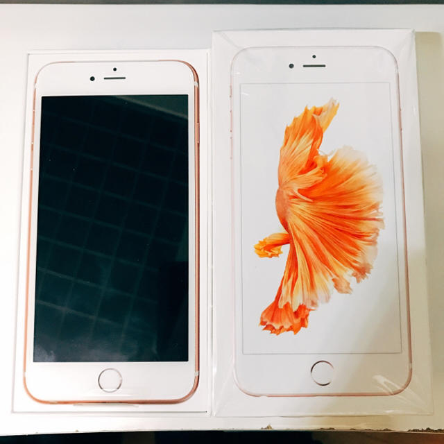 超歓迎された】 SIMフリー Plus 6s iPhone - Apple ローズゴールド