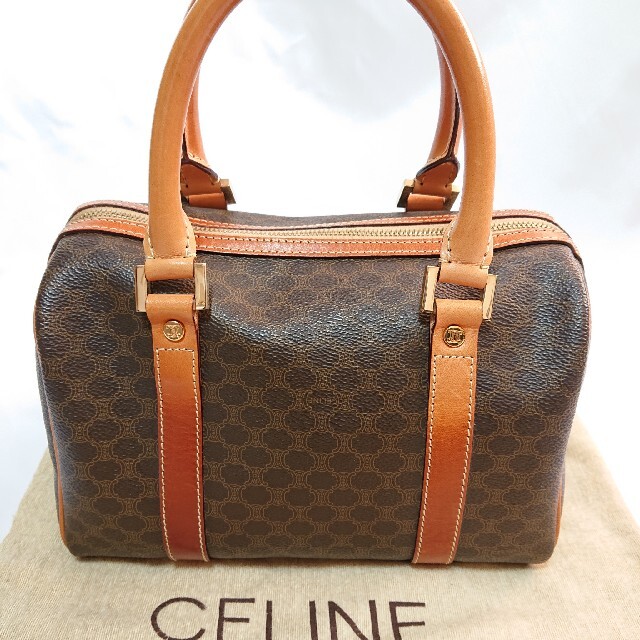 celine - 極美品 CELINE マカダム柄 ミニハンドバッグの通販 by