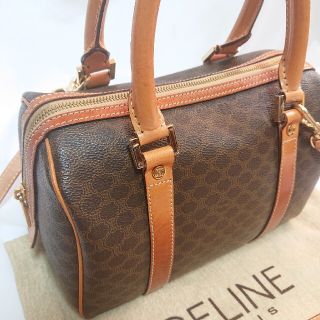 celine - 極美品 CELINE マカダム柄 ミニハンドバッグの通販 by