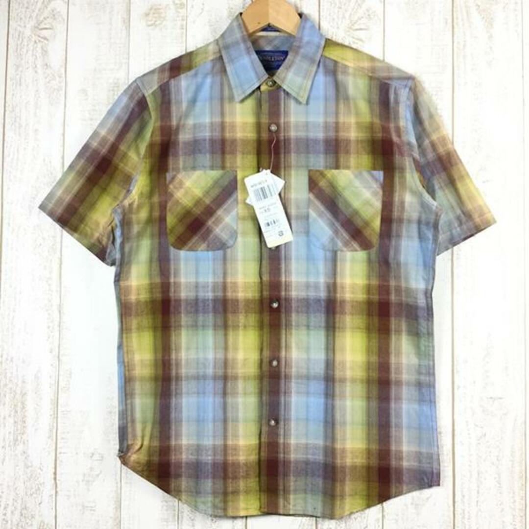 MENs XS  ペンドルトン ショートスリーブ ウェーブ シャツ PENDLE