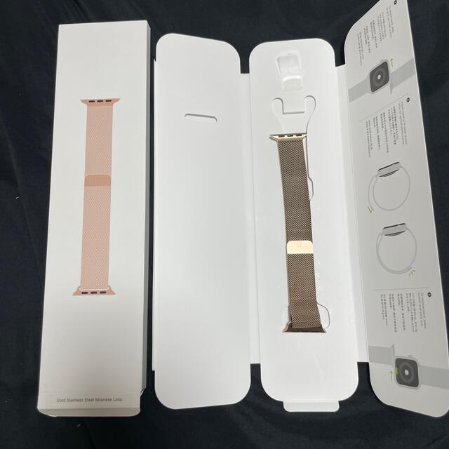 Apple Watch(アップルウォッチ)のcoco様専用。純正品 Apple Watch ゴールド ミラネーゼループ  メンズの時計(金属ベルト)の商品写真